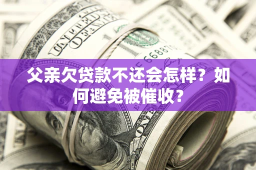 武汉父亲欠贷款不还会怎样？如何避免被催收？