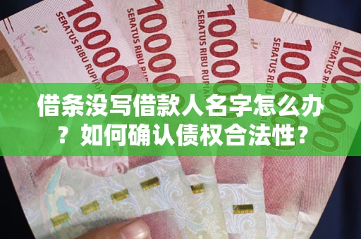 武汉借条没写借款人名字怎么办？如何确认债权合法性？