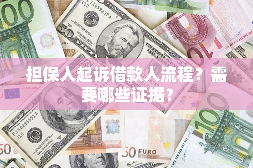 武汉担保人起诉借款人流程？需要哪些证据？