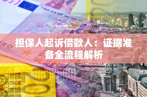 武汉担保人起诉借款人：证据准备全流程解析