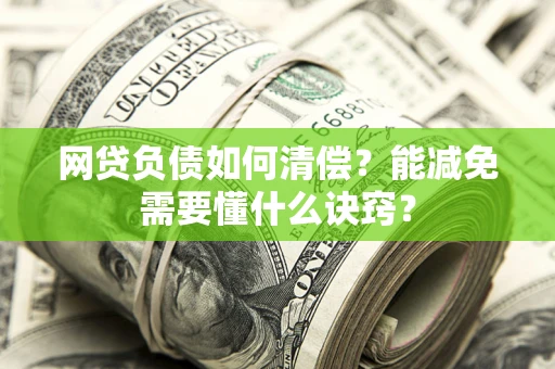 武汉网贷负债如何清偿？能减免需要懂什么诀窍？