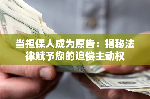 武汉当担保人成为原告：揭秘法律赋予您的追偿主动权