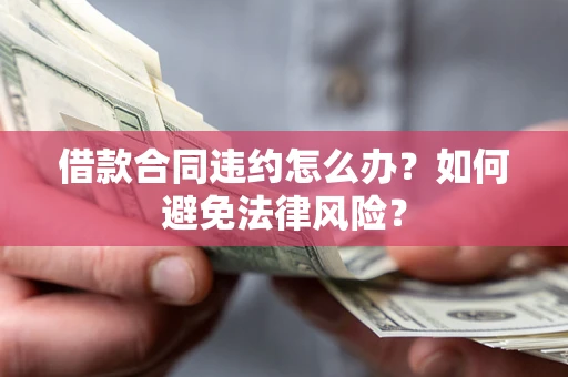 武汉借款合同违约怎么办？如何避免法律风险？