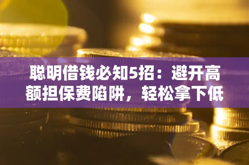 武汉聪明借钱必知5招：避开高额担保费陷阱，轻松拿下低息贷款