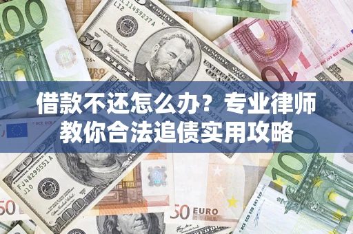 武汉借款不还怎么办？专业律师教你合法追债实用攻略