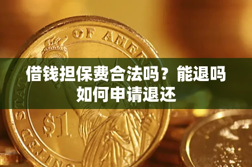 武汉借钱担保费合法吗？能退吗如何申请退还